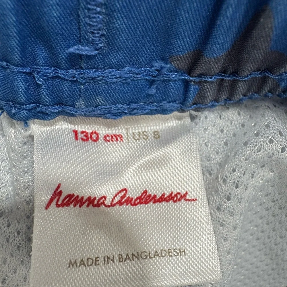 Hanna Andersson Swim Trunks Boys Size 8  Stars blue EUC